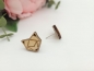 Preview: Fuchs Kopf Motiv Holz Ohrstecker